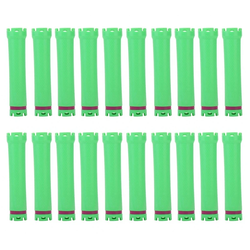 Мягкие бигуди для волос 20 шт. 24 В для укладки волос водонепроницаемый инструмент для красоты завивка барные стержни бигуди для волос - Цвет: Green