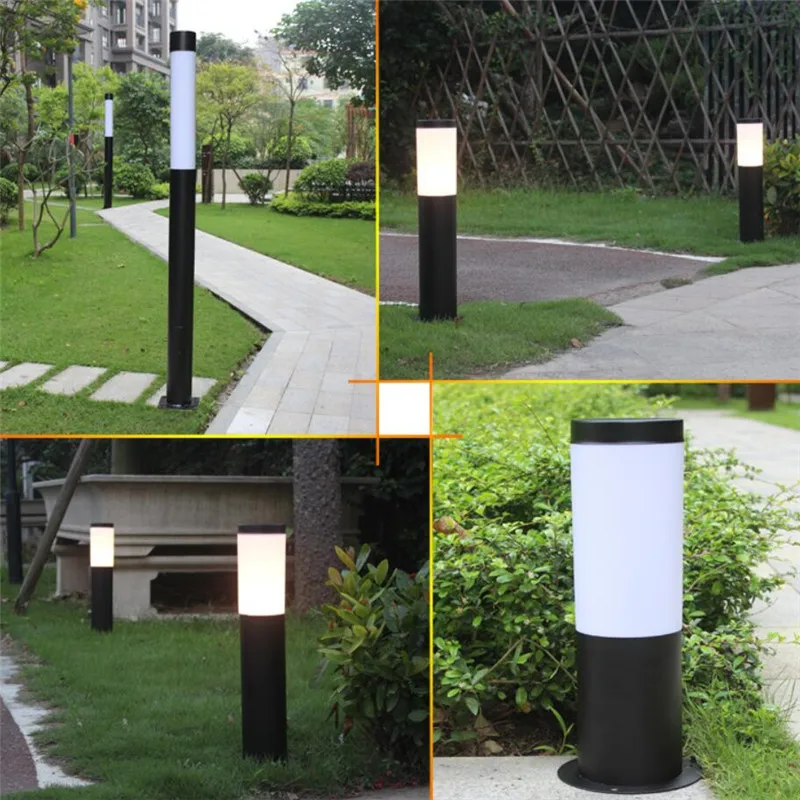 Outdoor Stainless Steel LED Lawn Lamp Waterproof Garden Lawn Light Landscape Lights Community Garden Road Path Decorative Light