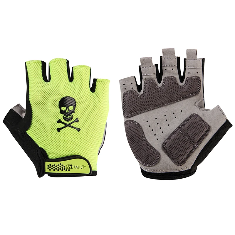 Профессиональные перчатки для велоспорта с гелевой подкладкой, перчатки для горного велосипеда, дышащие мужские и женские спортивные перчатки велосипедные гуантес Ciclismo - Цвет: S044GN