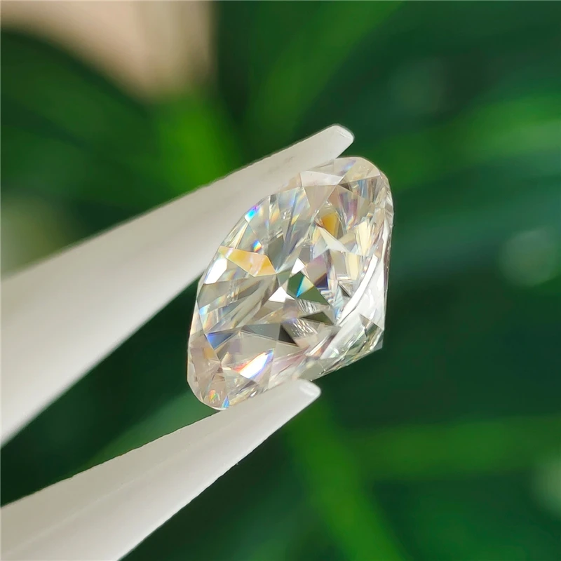 Letmexc Lab Diamond Moissanite Gemstone 6.5mm 1.0 Carat D Color VVS1 Excellent Round Cut For Jewelry Making