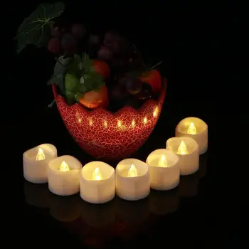 

LED Candle Flameless Flickering Tealight Candle LED Tea Lights Battery Operated Candles Electric Fake Candle for Wedding Party