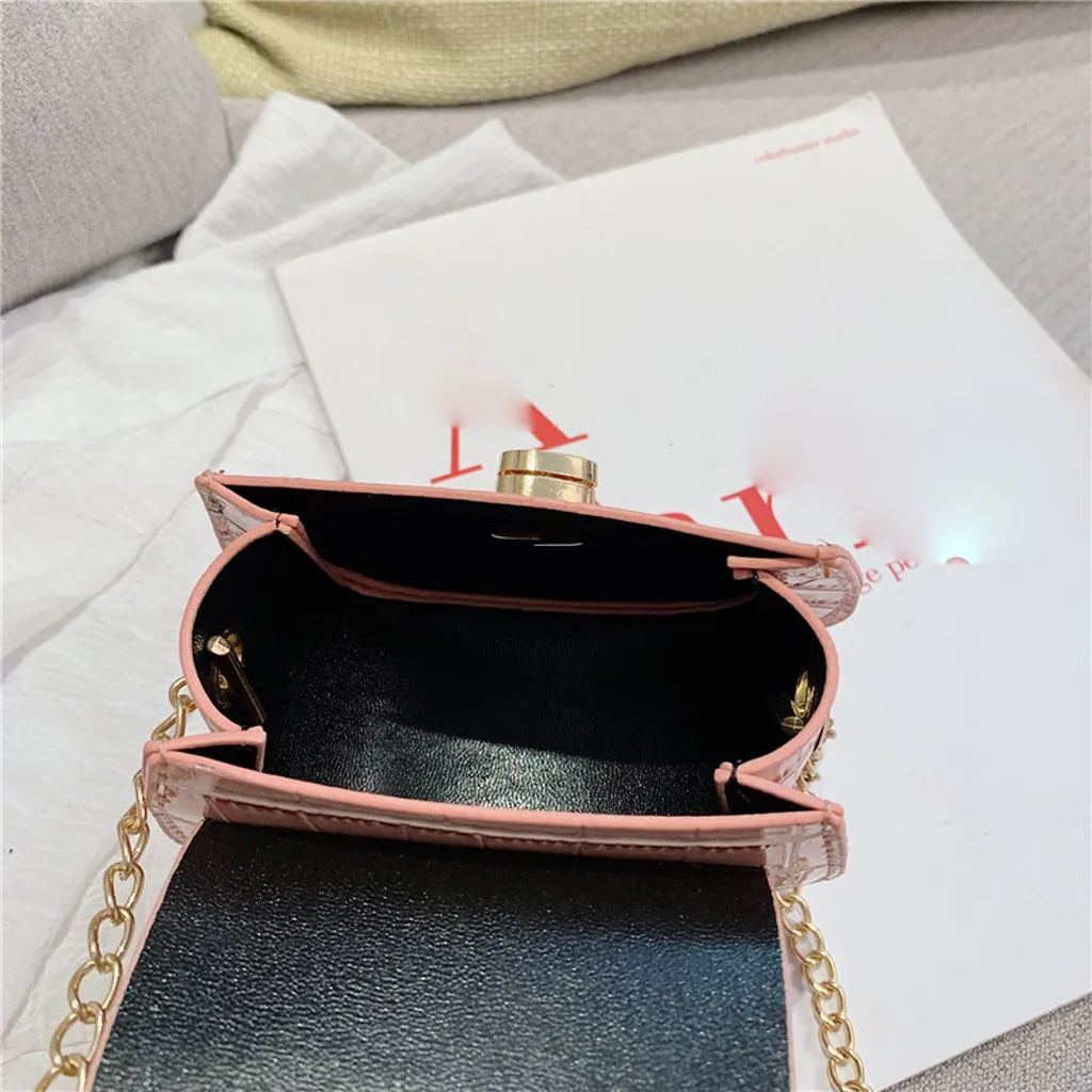 Crossbody Child Bag Solid Female Retro Fashion Mobile Phone Bag Hasp Ladies Purse Crossbody Bag Shoulder Bag New Female Bag