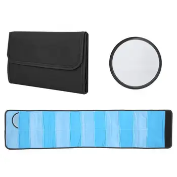 

High Quality 12 Slots Black Nylon Shock Absorption Storage Bag Case Pouch for within 82mm Camera Lens Filter