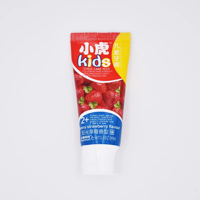 Strawberry Зубная паста с ароматом клубники детская безфторная зубная паста против кариеса Органическая Зубная паста отбеливание зубов Чистящая гигиеническая Стоматологическая - Цвет: Strawberry