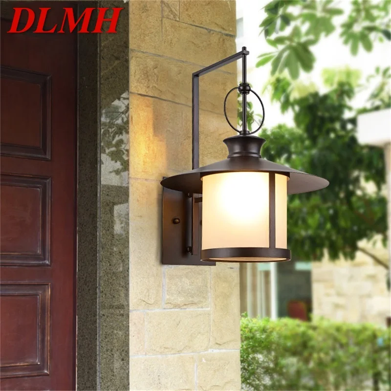 

DLMH Outdoor Wall Lamp Classical Retro Sconces Light Waterproof IP65 Home LED For Porch Villa