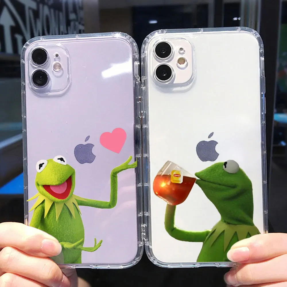Funny Kermit The Frog Memes Cute Phone Case For Iphone 12 Pro 11 Pro Max Xr 6s 8 7 Plus X Xs Tpu Soft Case For Iphone 13 Pro Max Phone Case Covers Aliexpress
