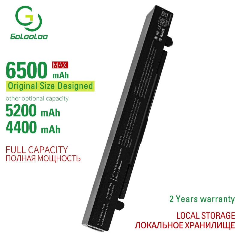 8 ячеек 6500 мАч a41-x550a x550 ASUS x550c x450 x550cc R409 r510c x550l A450CC A550LA F550 F552 K450 K550 | Компьютеры и офис