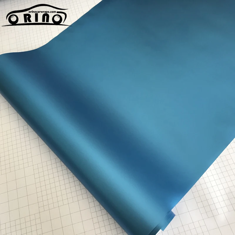 Light Blue Metallic Vinyl Film Wrap-1