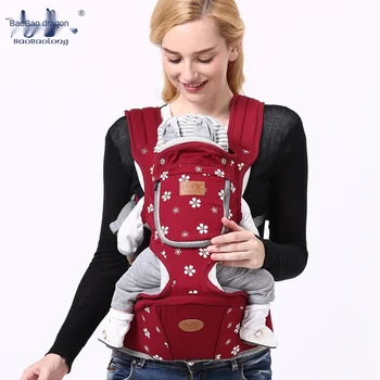 

Ergonomic Baby Carrier Wrap 0-4Y Breathable Front Facing 4 In 1 Infant Comfortable Sling Backpack Kangaroo Adjustable Safety Bag