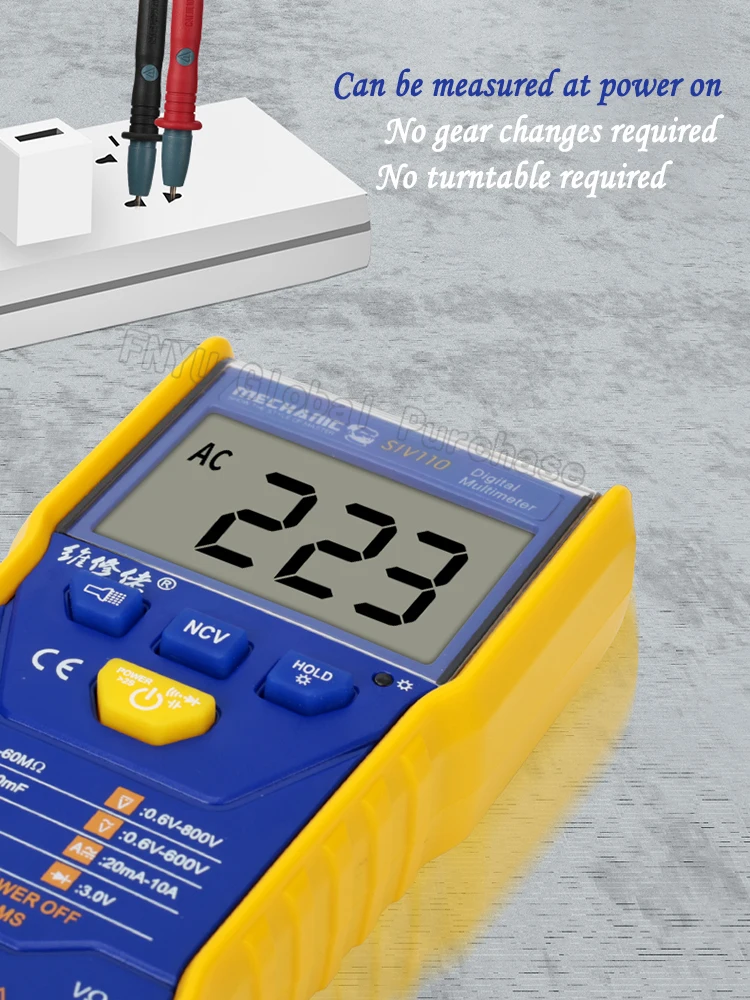 MECHANIC SIV110 цифровой дисплей Универсальный измеритель для электрика ...