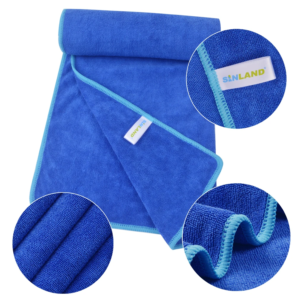 Sunland Home Microfiber Spa Hair Drying Towel Turban Wrap Towels Bath Sports Towel For Travel Camping Swimming 35cmx75cm 10 Pack