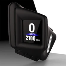 Sistema duplo obd gps head-up display carro digital hud gps velocímetro 2 polegadas lcd alarme de excesso de velocidade do carro projetor