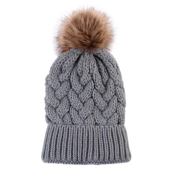 

top selling product in 2020 Women Fashion Keep Warm Winter Hats Knitted Wool Hemming Hat Support Wholesale and Dropshipping