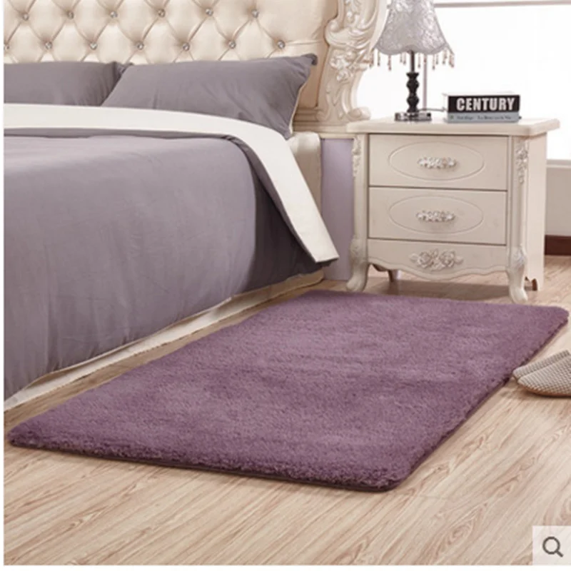 Gray purple 2*4 м уплотненный дверной коврик для ванной комнаты коврик для ванной 1 шт. водопоглощающий коврик для ванной коврик для гостиной коврик с зайцем Banheiro - Цвет: Gray purple