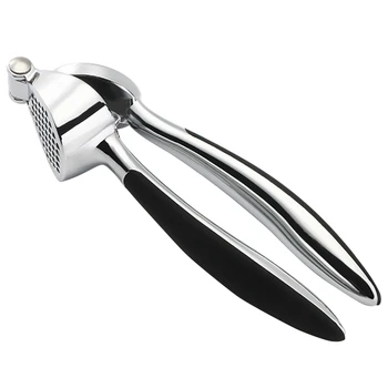 

Garlic Press Stainless Steel Professional Heavy Soft-Handled Garlic Press Crush Silver