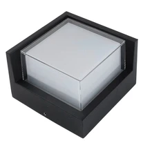 Горячая наружный настенный светильник 12 Вт светодиодный водонепроницаемый современный настенный светильник для отеля, крыльца, двора, настенный светильник теплый белый светильник