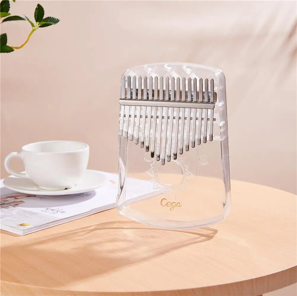 17-Key Kalimba Thumb Piano Crystal Transparent ABS Mbira Hot sale Keyboard Portable mini African Musical Instrument | Спорт и