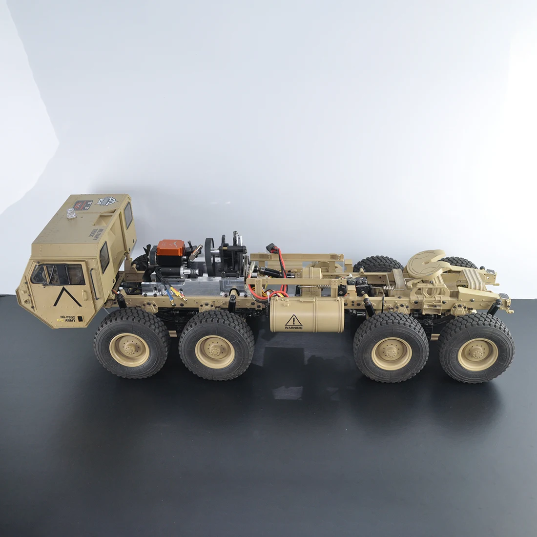 1:12 8x8 R/C 2,4 г Высокая лошадиная сила метанол на газе военный грузовик модель дорожного транспортного средства комплект