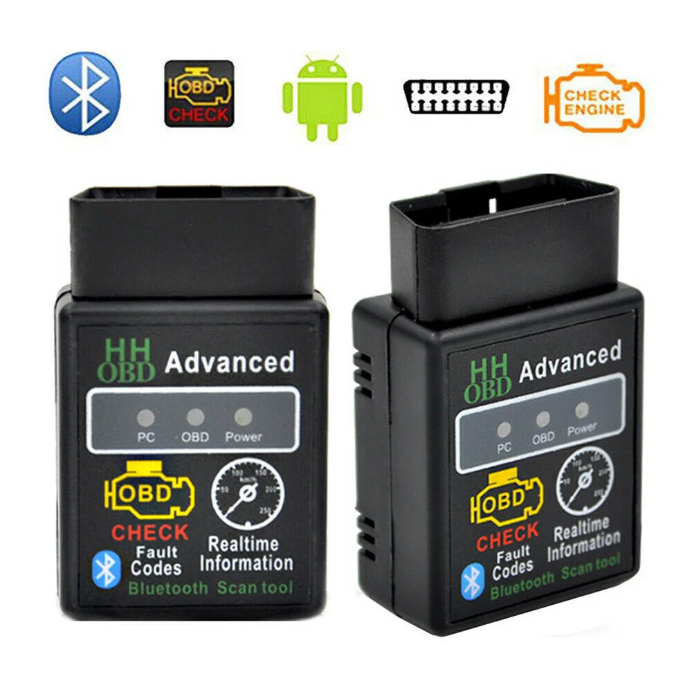 OBD2 ELM327 Bluetooth V2.1V1.5 автомобильный диагностический инструмент HHOBD автоматический интерфейс сканер считыватель кодов для инструмента сканирования крутящего момента автомобильные аксессуары