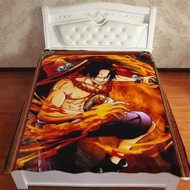 10 Аниме Манга one piece Трафальгар Ло Луффи Зоро пледы одеяло 005 - Цвет: 10