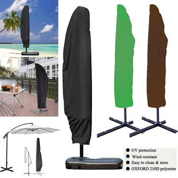 

265cm 280cm Parasol Waterproof Umbrella Cover Outdoor Umbrella Rain Cover Drawstring Dust Protective Case Cantilever Mat