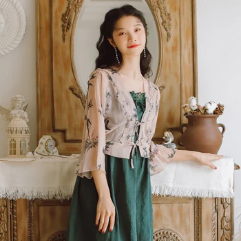 

Vintage Print Shirt Womens tops Women shirts Design And Color V8682174