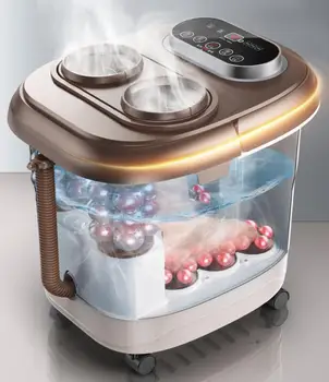 

Foot Bath Fully Automatic Massage Foot Bath Thermostat Foot Bath High Deep Barrel Electric Heating Foot Therapy Machine