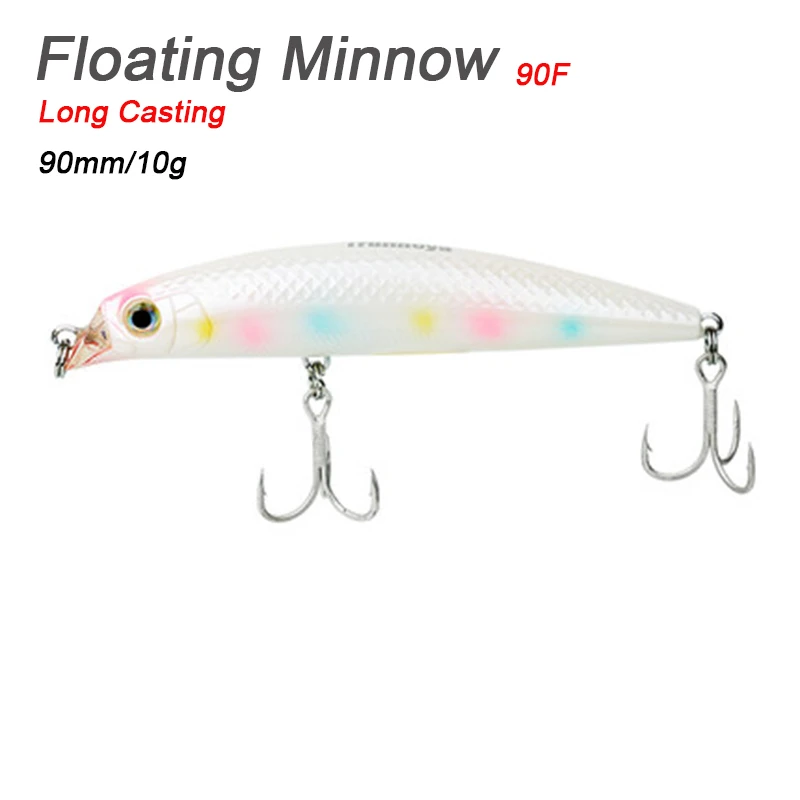 Leurre de pêche TSURINOYA DW18 90mm 10g appât artificiel flottant MINNOW profondeur 0.5m leurre dur