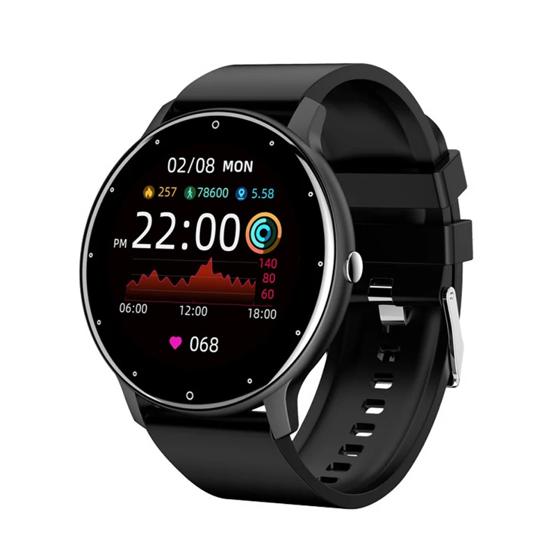 2021 Smart Watch Men Women Lady Fitness Tracker Sport Smartwatch Sleep Heart Rate Monitor Waterproof Watches for IOS Android 