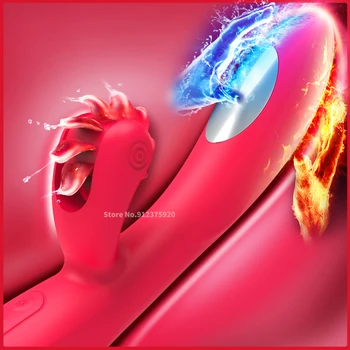 Adult Ice And Fire Vibrator Female Hand Held Dildo G Spot Clitoris Stimulator Sex Machines Toys For Women Vagina Masturbation 2