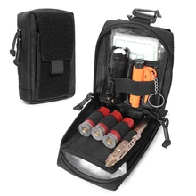 

Outdoor Tactical Shoulder Strap Bag Mobile Phone Pouch Shoulder Bag Small Accessory Storage Bag Molle Phone Pouch