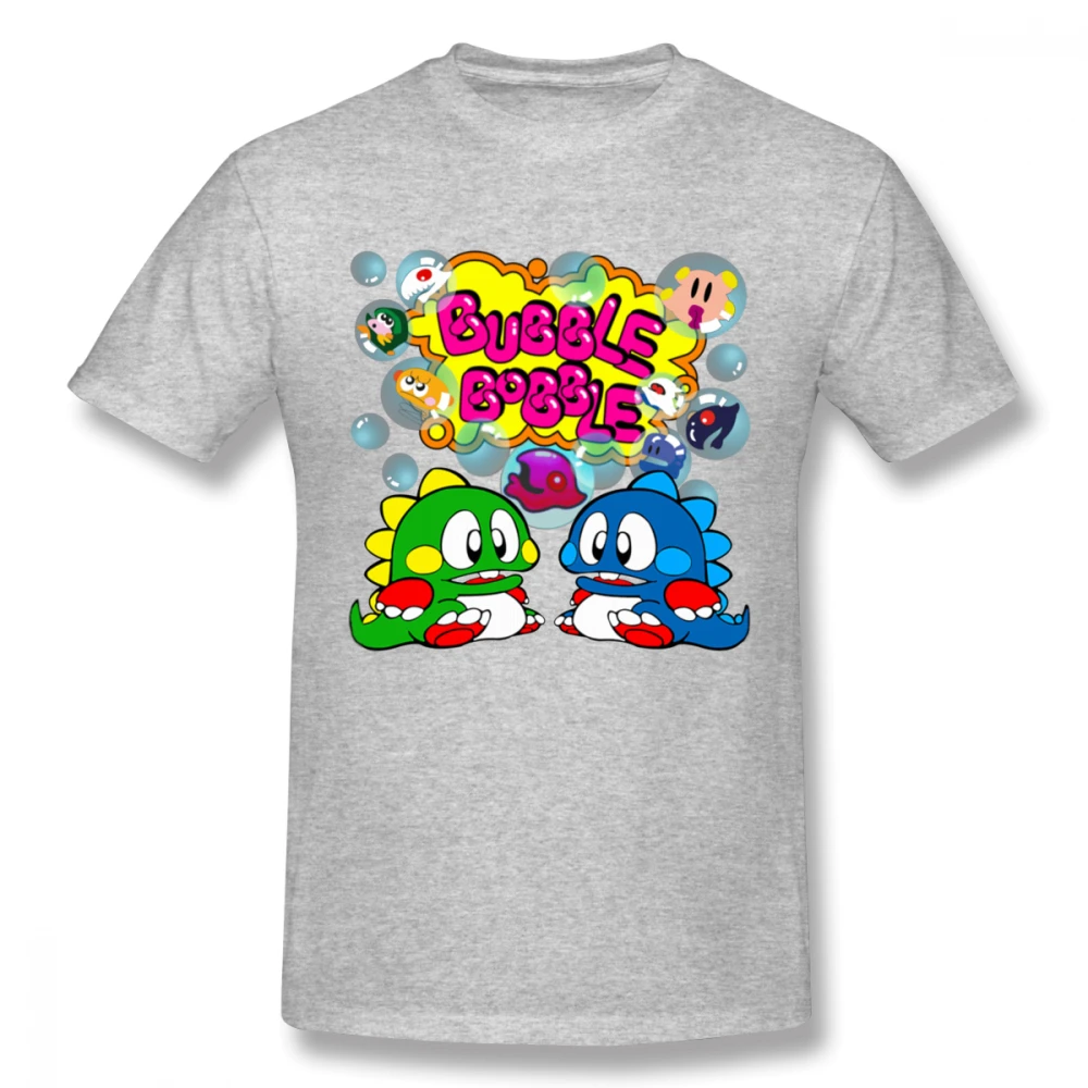 Мужские футболки Bubble Bobble в стиле ретро футболка для игры FC Мужская старошкольную