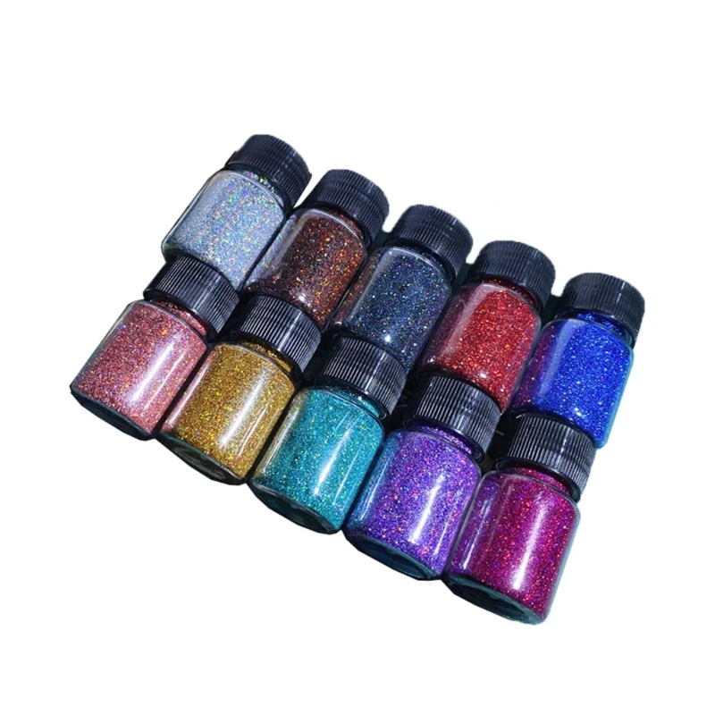 

10 Colors Resin Casting Mold Fine Glitter Epoxy Resin Festival Fine Mix Hexagons Sequins Pigment 10g Per Jewelry Making