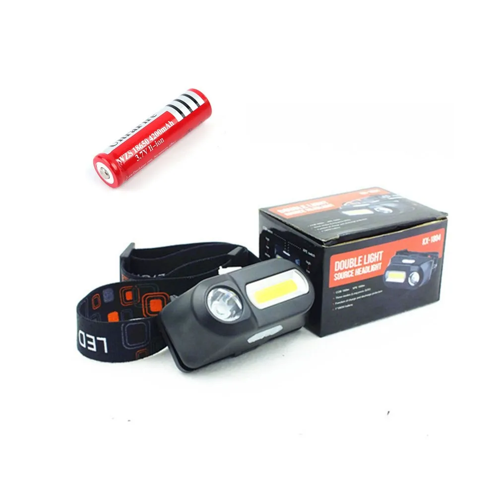 Type2 Функция Usb интерфейс зарядки фары Открытый аварийный головной фонарик 18650 батарея освещение - Испускаемый цвет: Type2