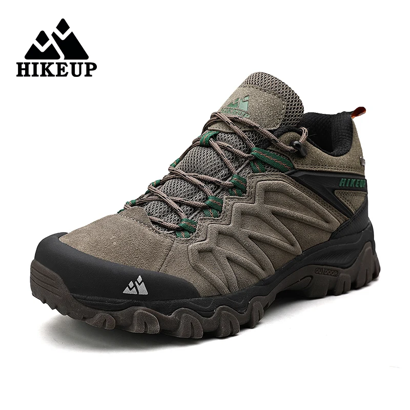 Hiking-Shoes Trekking HIKEUP Climbing Sport Outdoor Mens Lace-Up Summer Durable