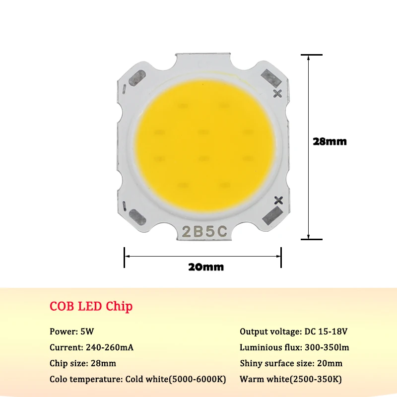 10 шт. 3-15 Вт 280-300 мА 180-200 лм чип светодиодный s COB светодиодный чипы для DIY светодиодный прожектор