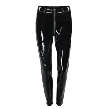 

Punk Bodycon Faux Pu Leather Pants Women Push Up Black High Waist Pants Female Autumn Winter Trousers Women Sexy Pencil Pants