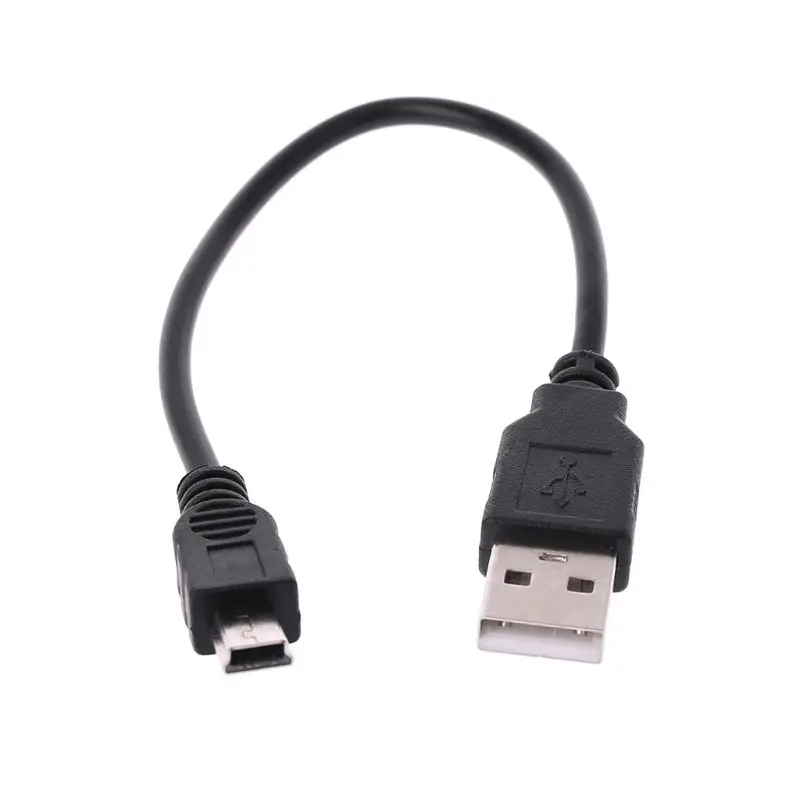 Прямая поставка USB 2,0 КОРОТКИЙ A штекер для мини 5 Pin B кабель для передачи данных Шнур адаптер