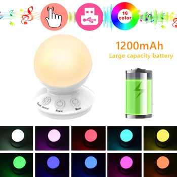 

Colorful Starry Sky Projection Lamp Voice Music Control RGB LED Table Decorative Night Light