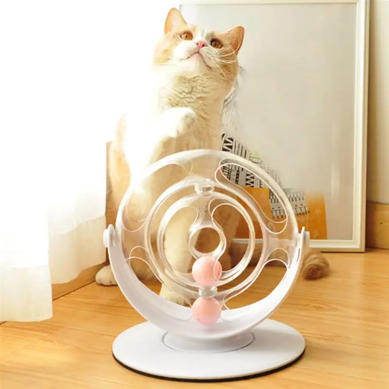 Забавный Кот игрушка для домашней кошки игрушки Интеллект 360 ° Вращение Интерактивное пространство спиннинг Кот Игрушечные Мячи интерактивная игрушка для IQ Traning