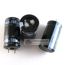 Электролитический конденсатор 100 мкФ 450 в 30 мм размер 25*25x30 мм конденсатор