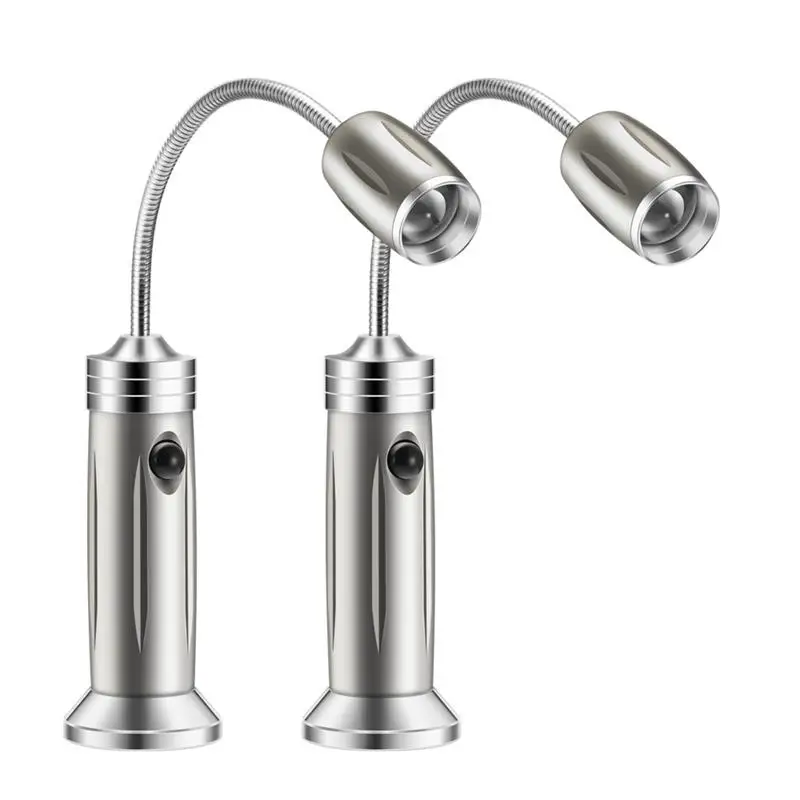 2PCS Magnetic BBQ Led Grill Light Adjustable 360 Degree Flexible Gooseneck Desk Lamp for Party Office Outdoor Indoor Barbeque