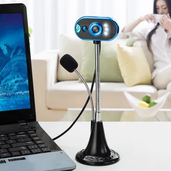 

HD Webcam USB Web Camera With Noise Cancelling Microphone 360 Degree Rotation Webcam For Home Computer PC Office Study Game