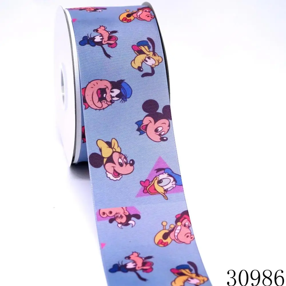 50 ярдов в Размер Микки ленты напечатанные grosgrain ленты 30988