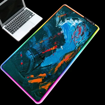 

Yuzuoan RGB Art Mural Theme Mouse Pad Custom Office Non-slip Rubber Table Mat
