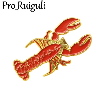 

20pcs Friends tv show lobster vintage clothing Pins kids men women funny backpack clothes diy Enamel Brooches badge collar gifts
