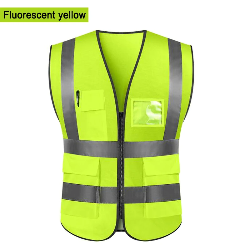 Reflective Vest with Reflective Polyester Fabric  safety clothing  Free shipping
