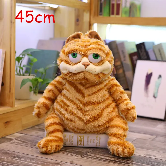 Популярные 30/45 см мультфильм большое лицо толстый кот уникальный плюш игрушка мягкая чучела животное тупо кукла трюк Рождество Забавный ребенок девочка подарок - Цвет: 45cm