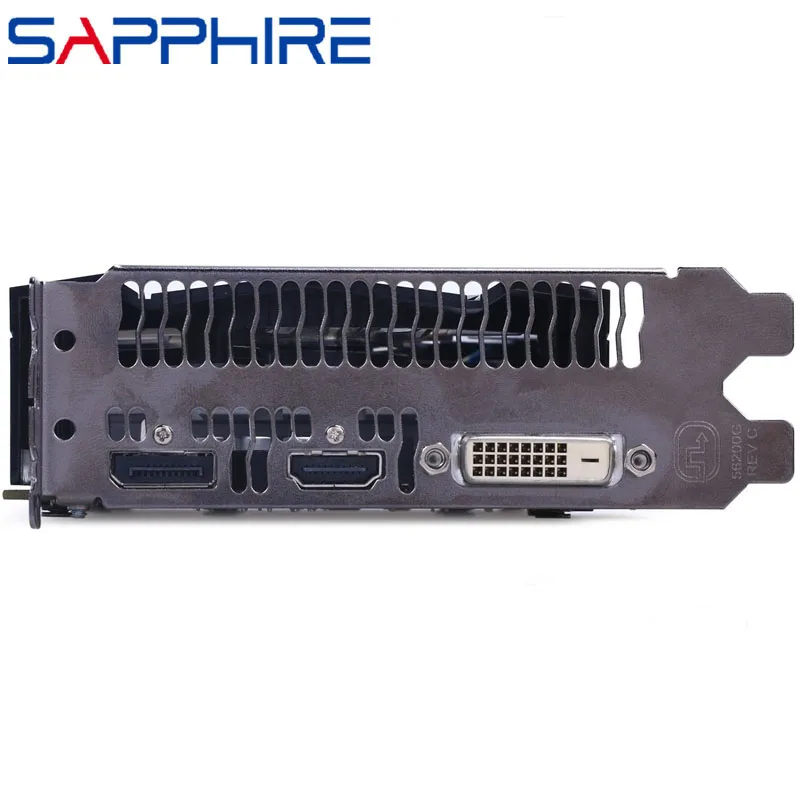 SAPPHIRE RX 460 4GB видеокарта 128 бит GDDR5 видеокарты для AMD RX 400 серии VGA карты RX460 4G DisplayPort HDMI DVI б/у