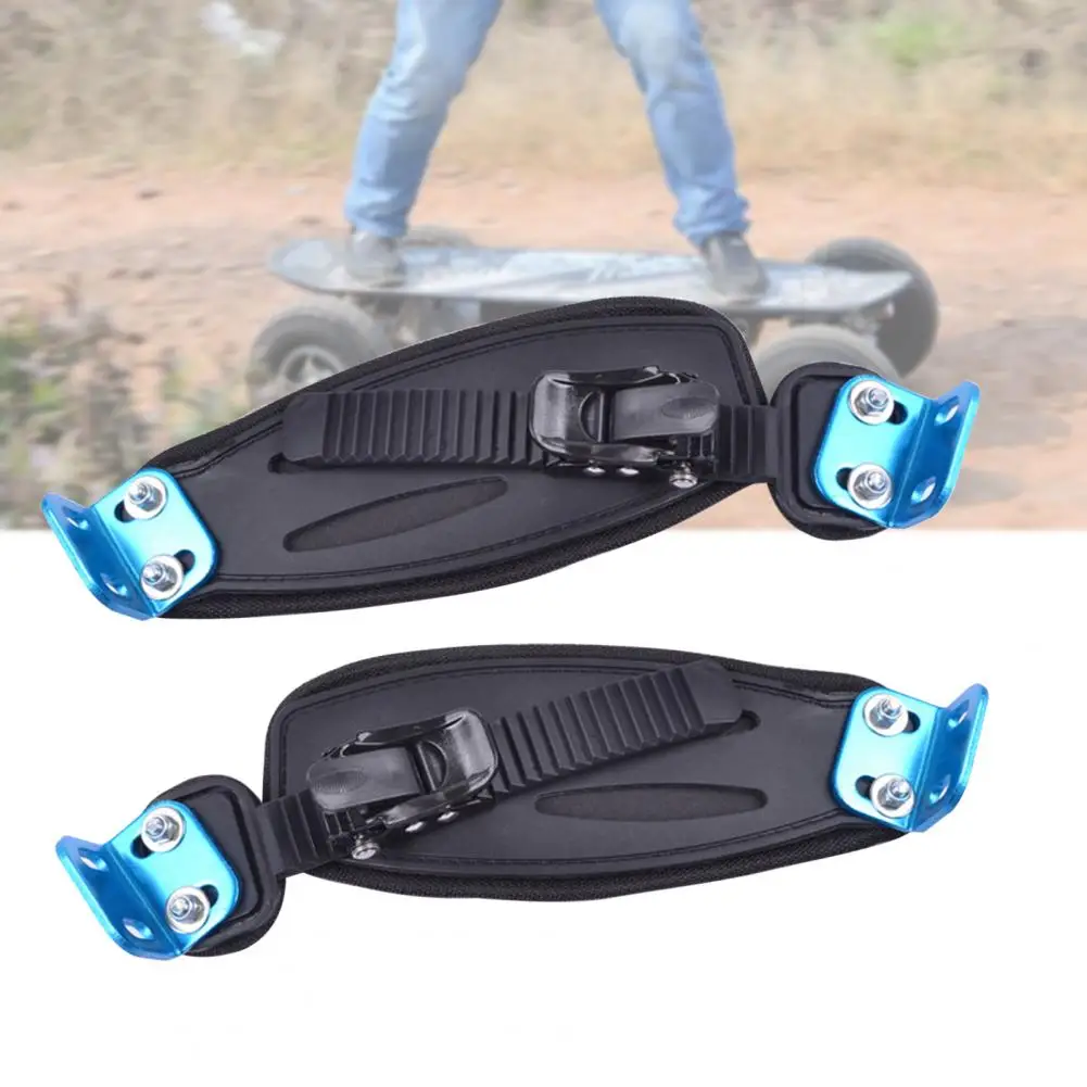 2Pcs Foot Binding Device Fit Well Adjustable ABS Mountain Skateboard Foot Band Strap for Sports Accessories mountain skateboard strap